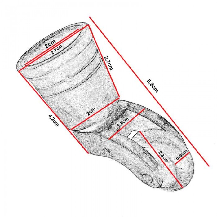 Ρόδα επίπλου Μεταλλική σε Μπρούτζο V3113 5,8cm Ύψος