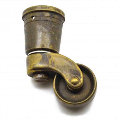 Ρόδα επίπλου Μεταλλική σε Ορείχαλκο - Σκουριά V4115 5,9cm Ύψος