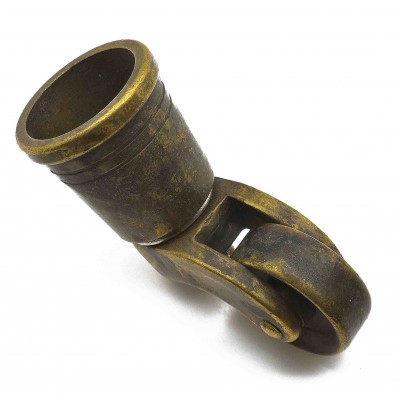 Ρόδα επίπλου Μεταλλική σε Ορείχαλκο - Σκουριά V4115 5,9cm Ύψος