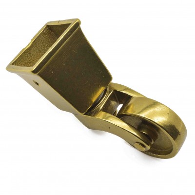 Ρόδα επίπλου Μεταλλική σε Ορείχαλκο V6621  7,2cm Ύψος