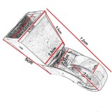 Ρόδα επίπλου Μεταλλική σε Ορείχαλκο V6621  7,2cm Ύψος