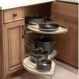 Μηχανισμός κουζίνας για τυφλό ντουλάπι φασόλι Kessebohmer Lemans II  για Πόρτα 60εκ Αριστερό άνοιγμα με Φρένο σε Χρώμα Ανθρακί