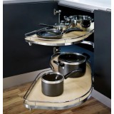 Μηχανισμός κουζίνας για τυφλό ντουλάπι φασόλι Kessebohmer Lemans II  για Πόρτα 60εκ Αριστερό άνοιγμα με Φρένο σε Χρώμα Ανθρακί