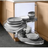 Μηχανισμός κουζίνας για τυφλό ντουλάπι φασόλι Kessebohmer Lemans II  για Πόρτα 60εκ Αριστερό άνοιγμα με Φρένο σε Χρώμα Ανθρακί