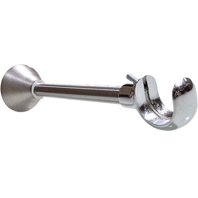 Στήριγμα κουρτινόξυλου Φ25 Νίκελ ματ - Χρώμιο enis