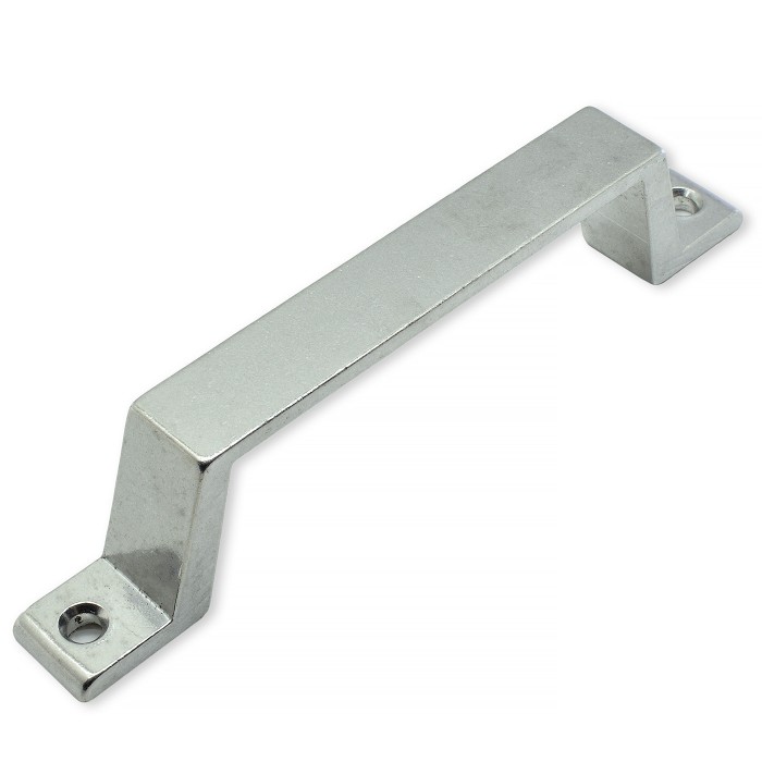 Λαβή Αλουμινίου 140mm με Δύο Τρύπες σε Χρώμιο Ματ Χρώμα