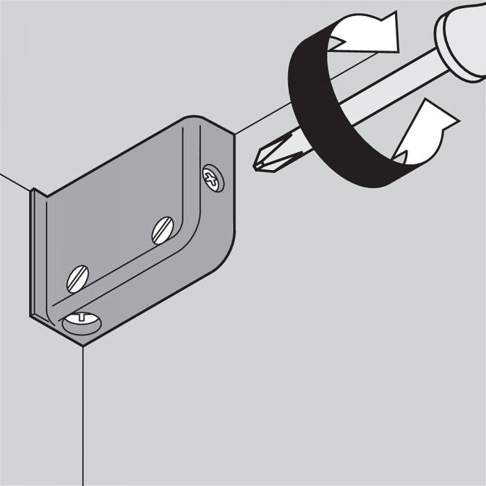 Αναρτήρας Ντουλαπιών Λευκός Αριστερός -L- Blum 48N0510.02