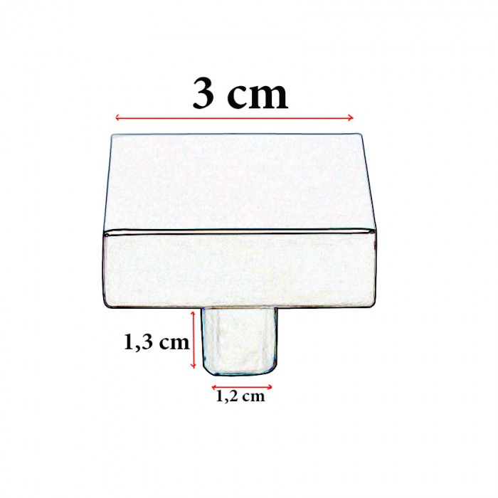 Πόμολα επίπλων Import Hellas  6060 Χρώμιο