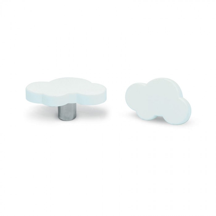 Παιδικό Πομολάκι Επίπλου Σύννεφο Λευκό με μία Βίδα conset c849-p22x04
