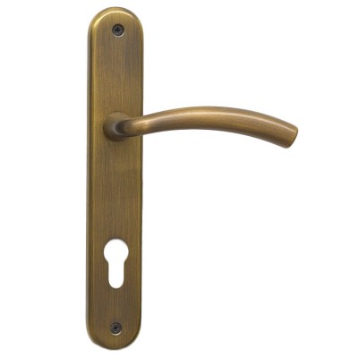 Πόμολο πόρτας χειρολαβή με πλάκα 306 Μπρονζέ