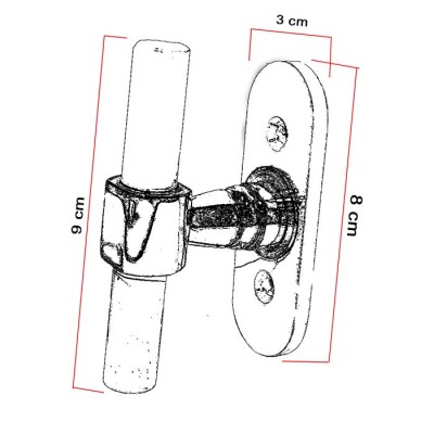 Πόμολο Παραθύρων με χειρολαβή 7107 σε Λευκό-Όρο