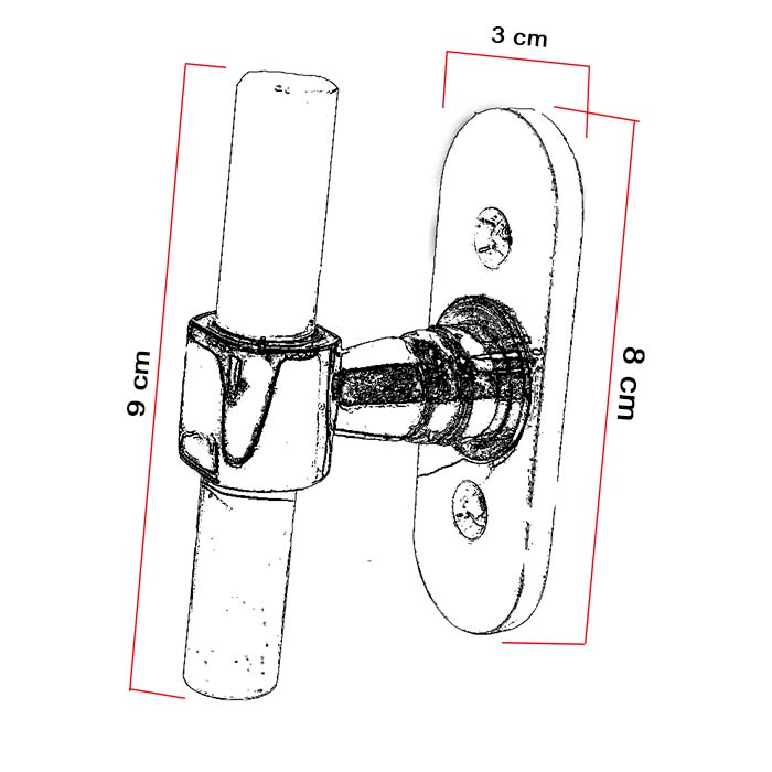 Πόμολο Παραθύρων με χειρολαβή 7107 σε Λευκό-Όρο