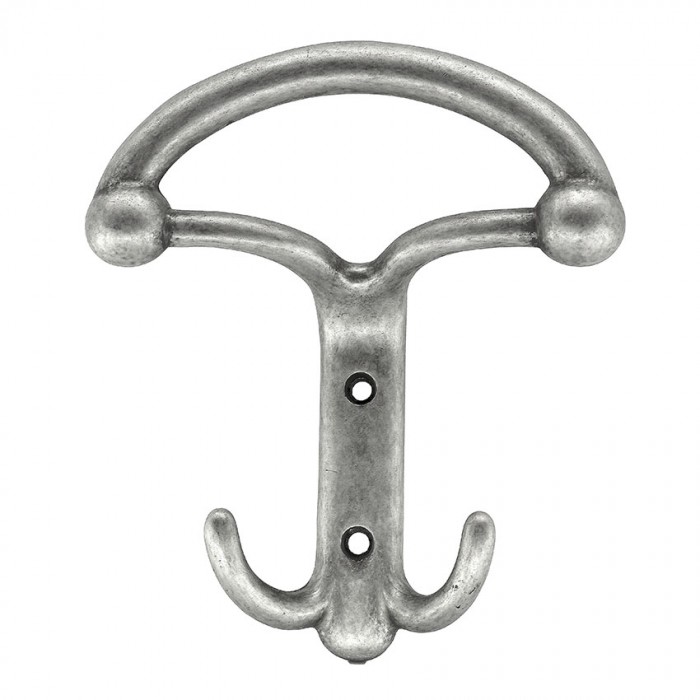 Μεταλλική Κρεμάστρα Τοίχου 108mm X 123mm σε Νίκελ Αντικέ Νο100