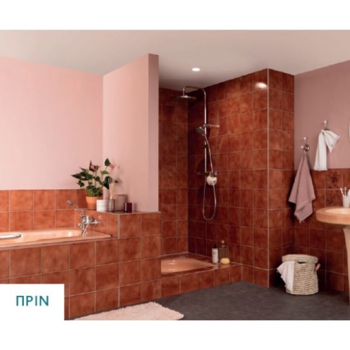Χρώμα Νερού Ανακαίνισης Μπάνιου V33 RENOVATION PERFECTION BATHROOM 0,75LT Cotton Veil Σε Σατινέ Φινίρισμα