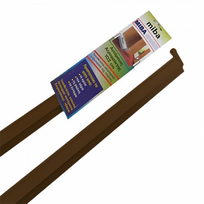 Αυτόματος αεροφράκτης / αεροστόπ με λάστιχο στεγάνωσης για ανοιγόμενες πόρτες 1.03 cm Mida Mobil καφέ χρώμα