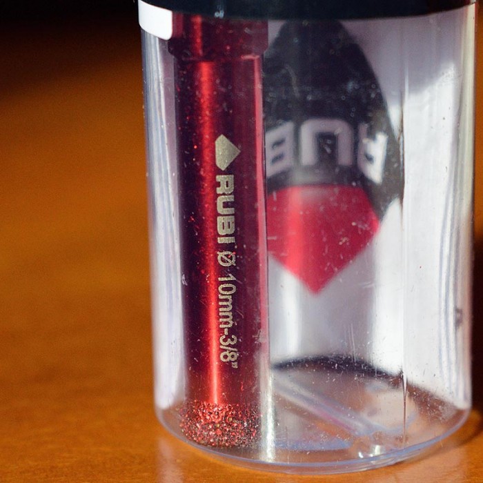 Τρυπάνι Διαμαντιού για γυαλί, κεραμικά, πλακίδια  10mm Rubi Diamant Dry Gres4Drill 05926