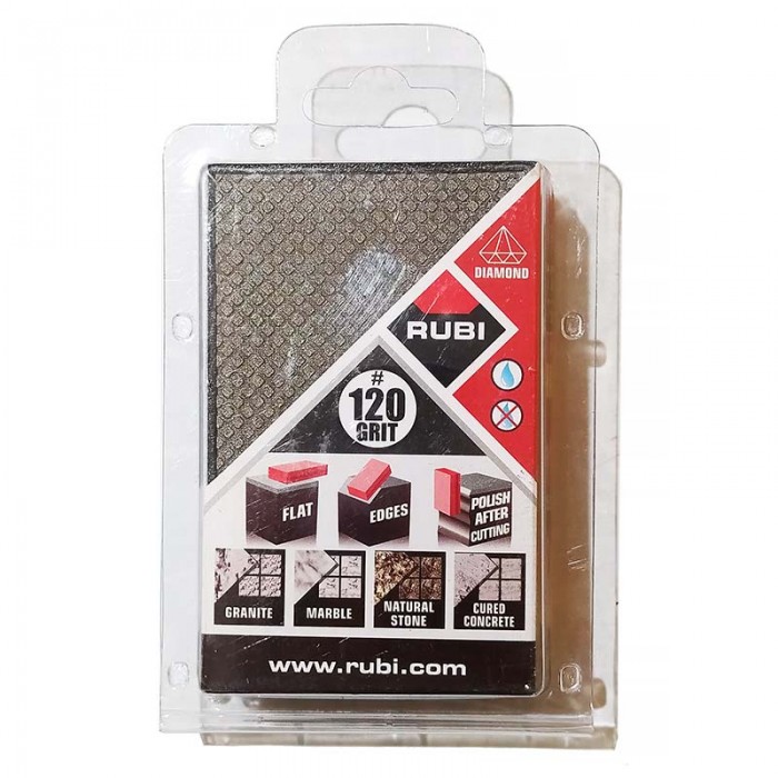 Σπόγγοι Καθαρισμού Ξηράς Κοπής RUBI P120 από καουτσούκ EVA για καλύτερη προσαρμογή στο χέρι 55x90mm 61975