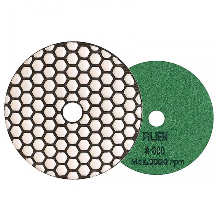 Δίσκος Ξηράς Λείανσης Velkro για Πέτρα - Γρανίτη - Μάρμαρο - Μπετό κ.α. 100mm Grit 800 Rubi 62974