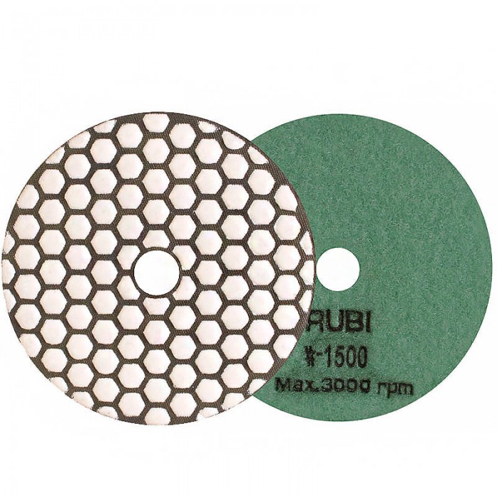Δίσκος Ξηράς Λείανσης Velkro για Πέτρα - Γρανίτη - Μάρμαρο - Μπετό κ.α. 100mm Grit 1500 Rubi 62975