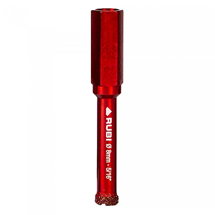 Τρυπάνι Διαμαντιού για γυαλί, κεραμικά, πλακίδια  8mm Rubi Diamant Dry Gres4Drill 05924