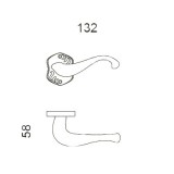 Πόμολα μεσόπορτας (2τεμάχια Ζεύγος) DND FMN824 Latina OBV
