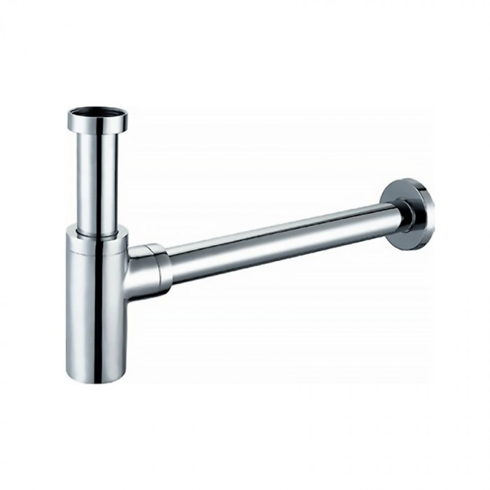 Μεταλλικό σιφώνι νιπτήρα στρογγυλό σε Χρώμιο ελαφρού τύπου Interflex 123258