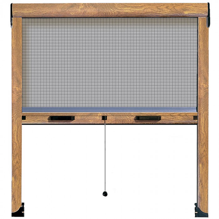 Σήτα ελατηρίου κάθετης κίνησης με κουτί 41mm σε χρώμα απομίμησης Ξύλου Golden Oak