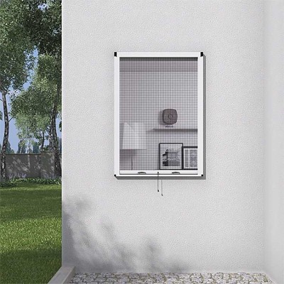 Σήτα ελατηρίου κάθετης κίνησης για κουφώματα παραθύρων με έλλειψη διαθέσιμου χώρου τοποθέτησης σε Λευκό χρώμα