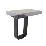 Πόδι Επίπλου με Ρεγουλατόρο 012 PL60 Μαύρο 100mm