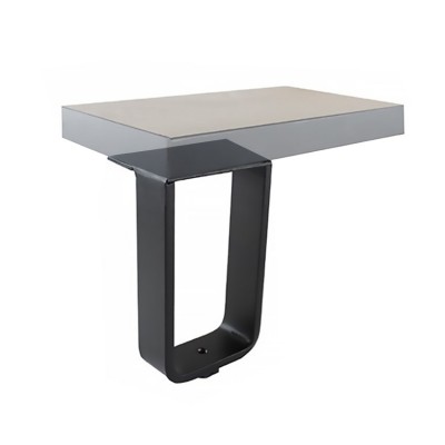 Πόδι Επίπλου με Ρεγουλατόρο 012 PL60 Μαύρο 100mm