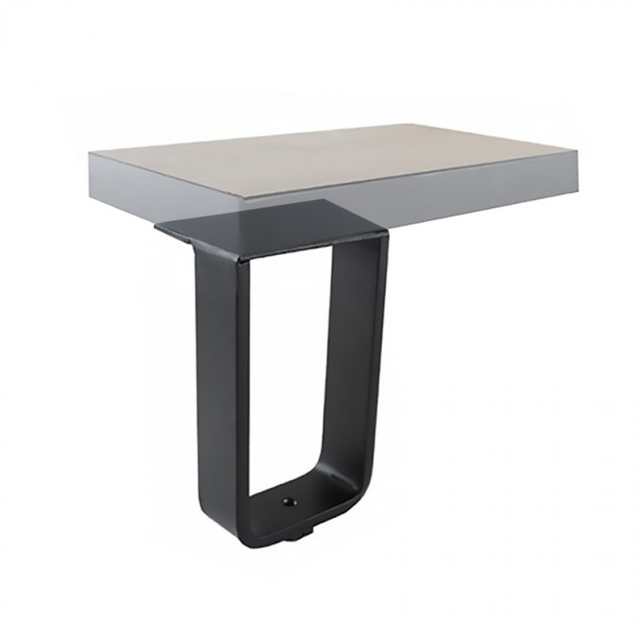 Πόδι Επίπλου με Ρεγουλατόρο 012 PL60 Μαύρο 100mm