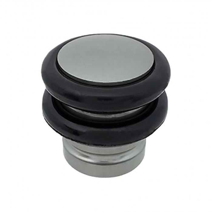 Στοπ πόρτας δαπέδου αλουμινίου με διπλό λάστιχο σε νικελ 061-X002 Metalor