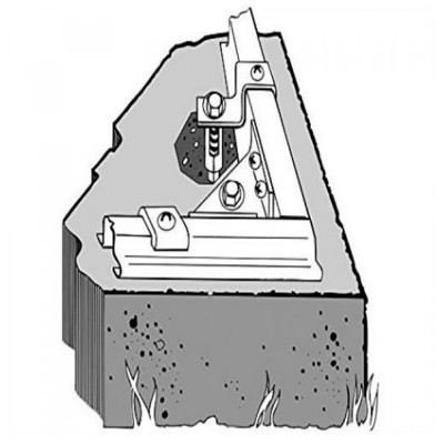 Άγκιστρα Στήριξης Μπετόν Μεταλλικών Αποθηκών Arrow FB108EU-A