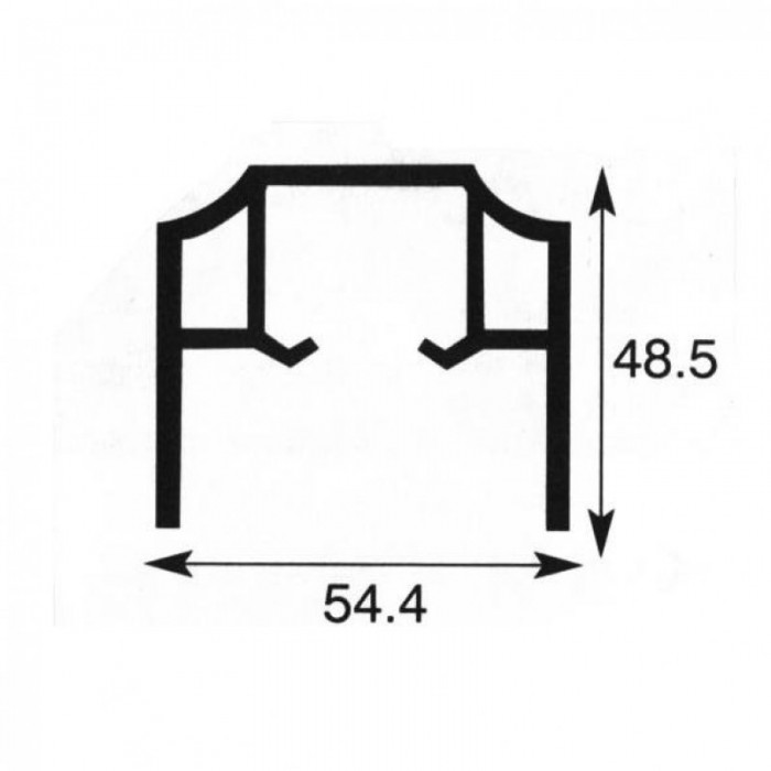 Οδηγός Μηχανισμού Συρόμενων Θυρών Άσκαφτος Συρτεξ Νο600 έως 55 κιλά Βάρος