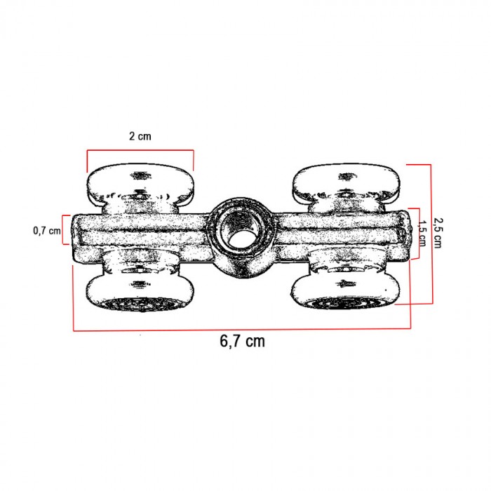 Ράουλο για Μηχανισμο Συρόμενων Θυρών Συρτεξ Νο600- 650-400 ΜΕ ΡΟΥΛΕΜΑΝ