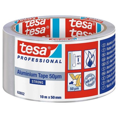 Αυτοκόλλητη εύκαμπτη ταινία αλουμινίου 50mm x 10m tesa ® Strong 63652