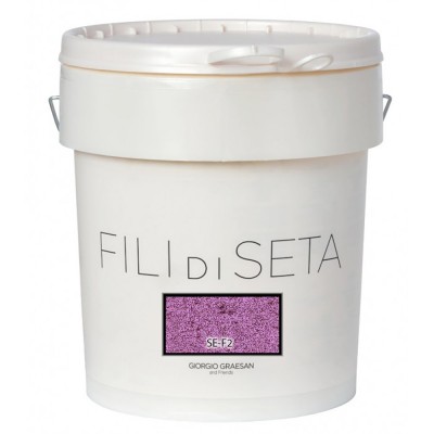 Διακοσμητικό Χρώμα Νερού Τεχνοτροπίας Κωδ. SE-F2 με Βάση Ακρυλικές Ρητίνες και Φυσική Άμμο Fili di Seta Giorgio Graesan σε 2.5Lit 