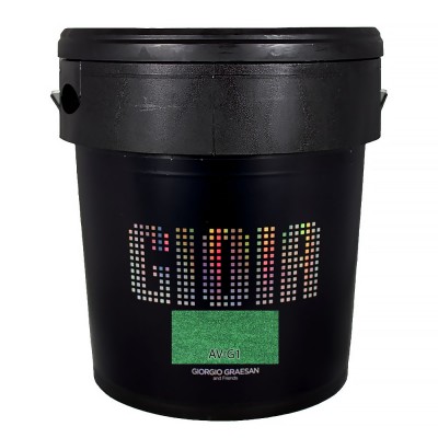 Διακοσμητικό χρώμα Τεχνοτροπίας με βάση, με ιριδίζον-περλέ φινίρισμα  Κωδ. AV-G1 με νιφάδες από ασημί φίλντισι Gioia Giorgio Graesan σε 2.5Lit 