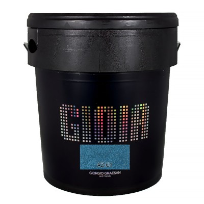 Διακοσμητικό χρώμα Τεχνοτροπίας με βάση, με ιριδίζον-περλέ φινίρισμα  Κωδ. AZ-G1 με νιφάδες από ασημί φίλντισι Gioia Giorgio Graesan σε 2.5Lit 