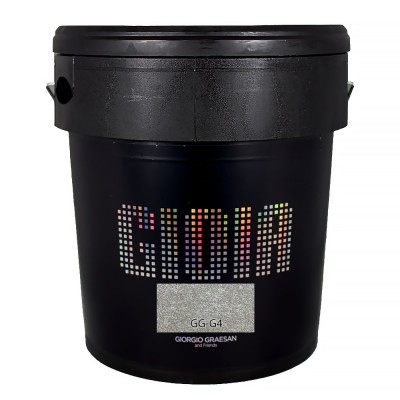 Διακοσμητικό χρώμα Τεχνοτροπίας με βάση, με ιριδίζον-περλέ φινίρισμα  Κωδ. GG-G4 με νιφάδες από ασημί φίλντισι Gioia Giorgio Graesan σε 1Lit 