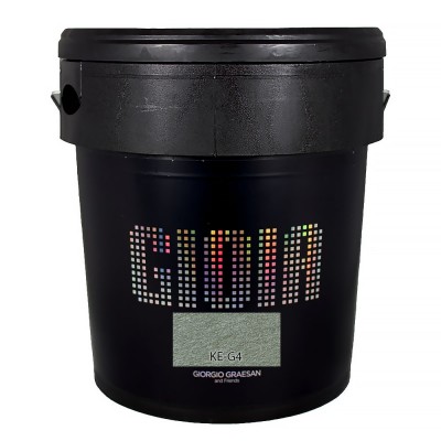 Διακοσμητικό χρώμα Τεχνοτροπίας με βάση, με ιριδίζον-περλέ φινίρισμα  Κωδ. KE-G4 με νιφάδες από ασημί φίλντισι Gioia Giorgio Graesan σε 1Lit 