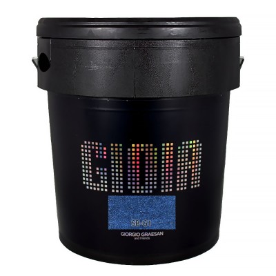 Διακοσμητικό χρώμα Τεχνοτροπίας με βάση, με ιριδίζον-περλέ φινίρισμα  Κωδ. SB-G1 με νιφάδες από ασημί φίλντισι Gioia Giorgio Graesan σε 2.5Lit 