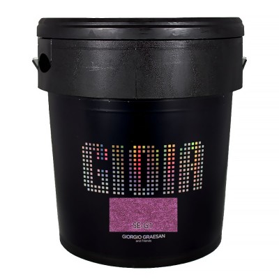 Διακοσμητικό χρώμα Τεχνοτροπίας με βάση, με ιριδίζον-περλέ φινίρισμα  Κωδ. SE-G1 με νιφάδες από ασημί φίλντισι Gioia Giorgio Graesan σε 2.5Lit 