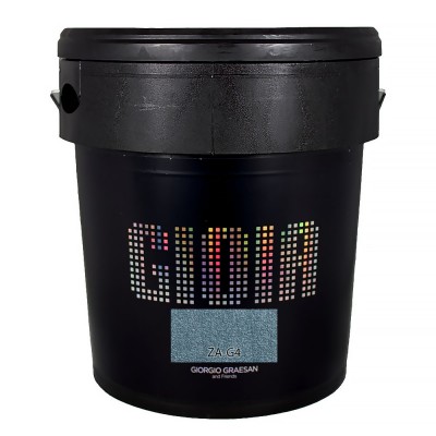 Διακοσμητικό χρώμα Τεχνοτροπίας με βάση, με ιριδίζον-περλέ φινίρισμα  Κωδ. ZA-G4 με νιφάδες από ασημί φίλντισι Gioia Giorgio Graesan σε 1Lit 