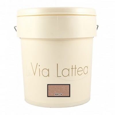 Διακοσμητική Ακρυλική Βαφή Νερού Τεχνοτροπίας Κωδ. AM-T4 με Λευκά Πρόσθετα Μικροσφαιρίδια και Ασημί Στοιχεία Μετάλλου La Via Lattea Giorgio Graesan σε 1Lit 