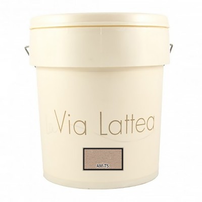 Διακοσμητική Ακρυλική Βαφή Νερού Τεχνοτροπίας Κωδ. AM-T5 με Λευκά Πρόσθετα Μικροσφαιρίδια και Ασημί Στοιχεία Μετάλλου La Via Lattea Giorgio Graesan σε 1Lit 