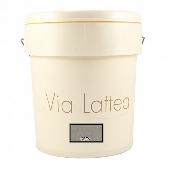 Διακοσμητική Ακρυλική Βαφή Νερού Τεχνοτροπίας Κωδ. GE-T5 με Λευκά Πρόσθετα Μικροσφαιρίδια και Ασημί Στοιχεία Μετάλλου La Via Lattea Giorgio Graesan σε 1Lit