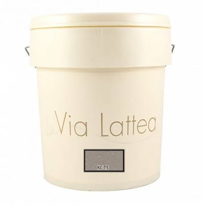 Διακοσμητική Ακρυλική Βαφή Νερού Τεχνοτροπίας Κωδ. ΚC-T5 με Λευκά Πρόσθετα Μικροσφαιρίδια και Ασημί Στοιχεία Μετάλλου La Via Lattea Giorgio Graesan σε 1Lit 