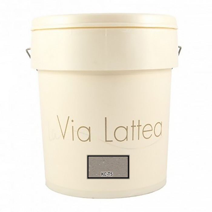 Διακοσμητική Ακρυλική Βαφή Νερού Τεχνοτροπίας Κωδ. ΚC-T5 με Λευκά Πρόσθετα Μικροσφαιρίδια και Ασημί Στοιχεία Μετάλλου La Via Lattea Giorgio Graesan σε 1Lit