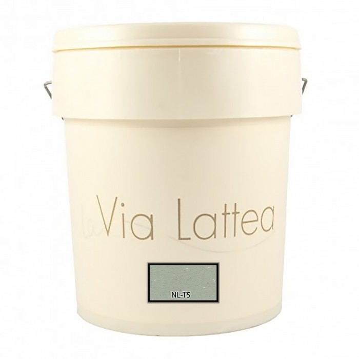 Διακοσμητική Ακρυλική Βαφή Νερού Τεχνοτροπίας Κωδ. NL-T5 με Λευκά Πρόσθετα Μικροσφαιρίδια και Ασημί Στοιχεία Μετάλλου La Via Lattea Giorgio Graesan σε 1Lit